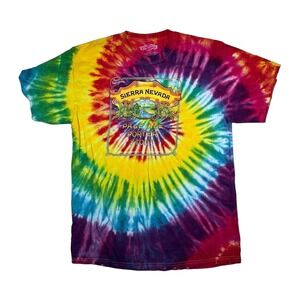 Sierra Nevada Tie Dye T Shirt Pale Ale Porter Stout Graphic Tee Mens Large